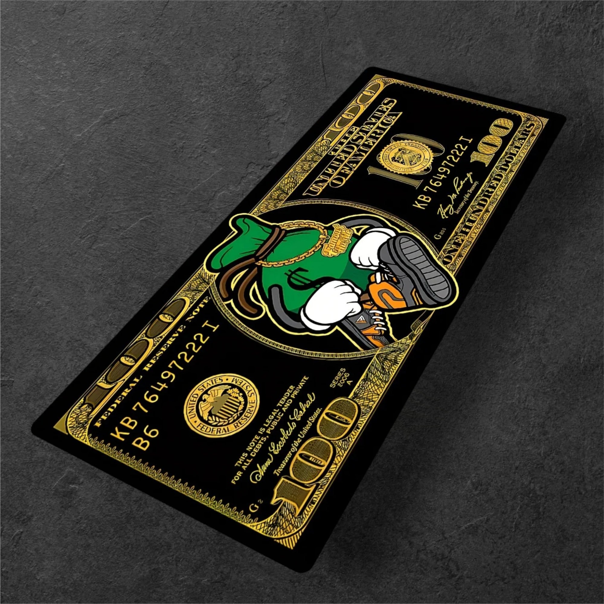 Tapete $100 Bill Antiderrapante