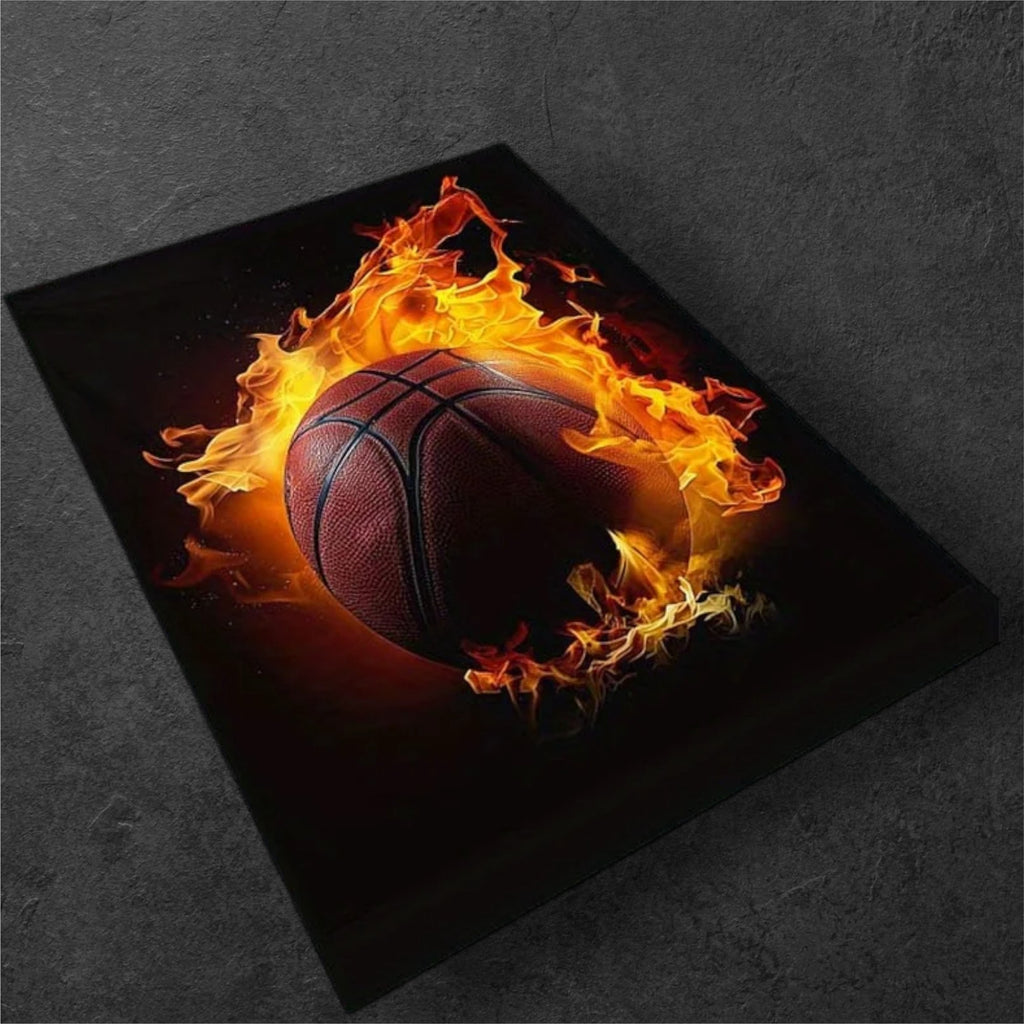 Tapete Basquete Flaming Antiderrapante