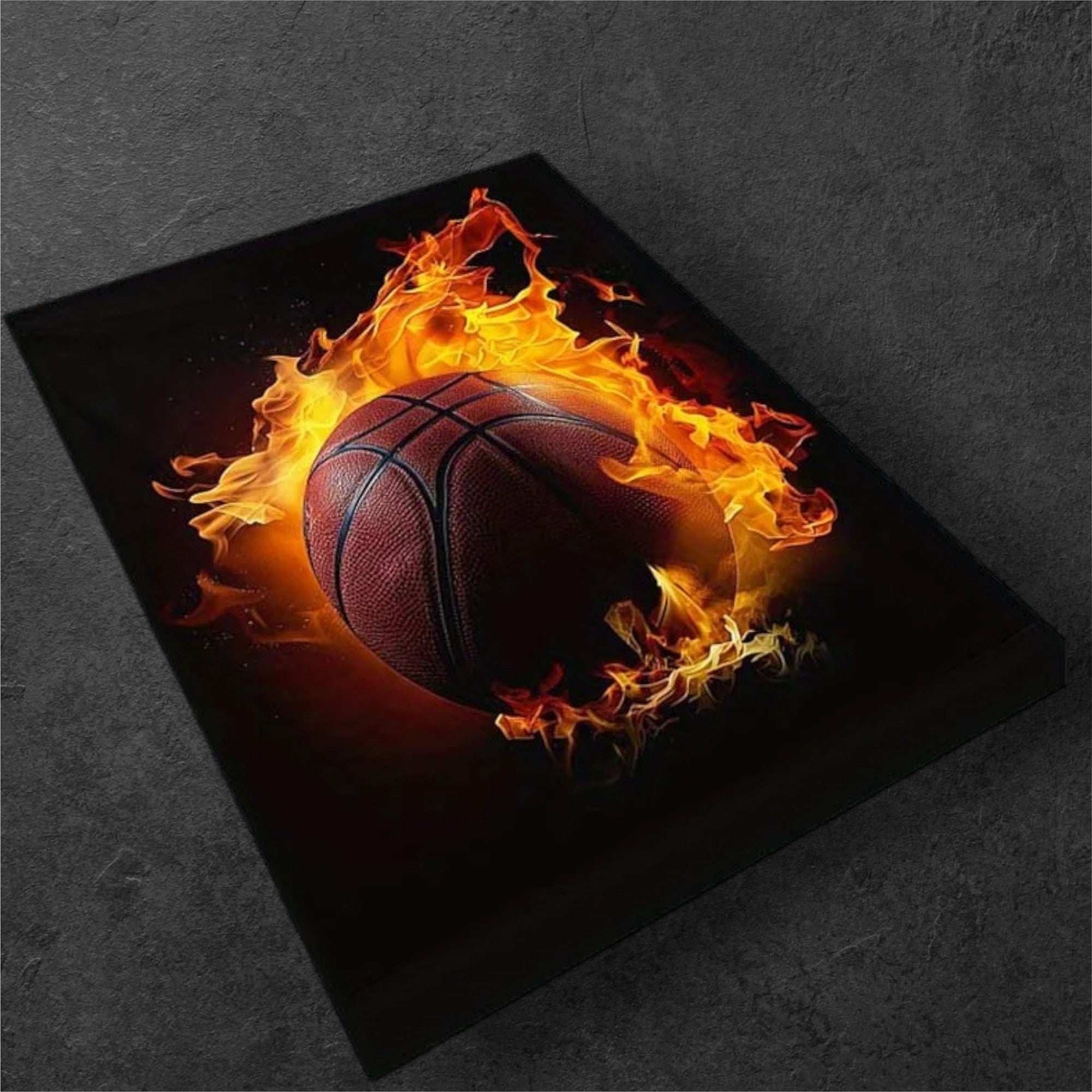 Tapete Basquete Flaming Antiderrapante